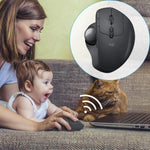 เมาส์ออปติคอลไร้สายบลูทูธ + Unifying แบบสองโหมด Logitech MX ERGO S 440DPI, MX ERGO S