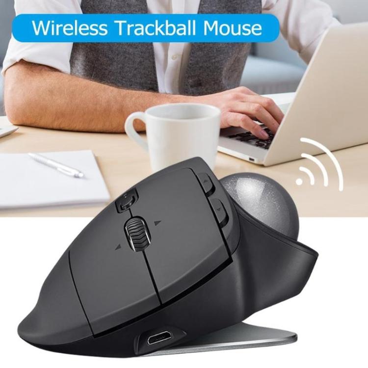 เมาส์ออปติคอลไร้สายบลูทูธ + Unifying แบบสองโหมด Logitech MX ERGO S 440DPI, MX ERGO S