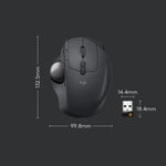 เมาส์ออปติคอลไร้สายบลูทูธ + Unifying แบบสองโหมด Logitech MX ERGO S 440DPI, MX ERGO S