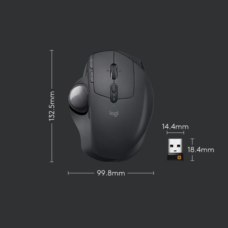 เมาส์ออปติคอลไร้สายบลูทูธ + Unifying แบบสองโหมด Logitech MX ERGO S 440DPI, MX ERGO S