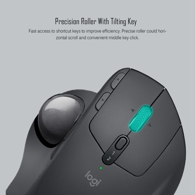 เมาส์ออปติคอลไร้สายบลูทูธ + Unifying แบบสองโหมด Logitech MX ERGO S 440DPI, MX ERGO S