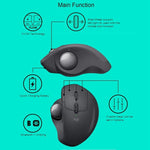 เมาส์ออปติคอลไร้สายบลูทูธ + Unifying แบบสองโหมด Logitech MX ERGO S 440DPI, MX ERGO S