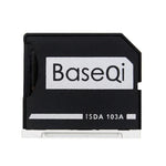 BASEQI กล่องใส่การ์ด SD อะลูมิเนียมอัลลอยด์ซ่อนสำหรับแล็ปท็อป MacBook Air 13.3 นิ้ว, สำหรับ MacBook Air 13.3