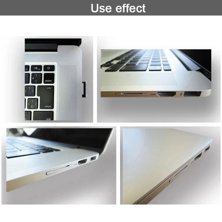 BASEQI กล่องใส่การ์ด SD อะลูมิเนียมอัลลอยด์ซ่อนสำหรับแล็ปท็อป MacBook Air 13.3 นิ้ว, สำหรับ MacBook Air 13.3