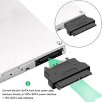 อะแดปเตอร์ SATA ตัวเมีย 22 พิน เป็น SLIMLINE SATA ตัวผู้ 13 พิน, SATA ตัวเมีย 22 พิน เป็น SATA ตัวผู้ 13 พิน