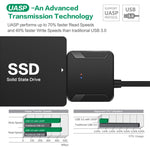 อะแดปเตอร์สาย SATA เป็น USB 3.0 มืออาชีพ สำหรับขยายฮาร์ดไดรฟ์ SSD ขนาด 2.5 / 3.5 นิ้ว, 2.5 / 3.5 นิ้ว