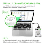 อะแดปเตอร์สาย SATA เป็น USB 3.0 มืออาชีพ สำหรับขยายฮาร์ดไดรฟ์ SSD ขนาด 2.5 นิ้ว, 2.5 นิ้ว