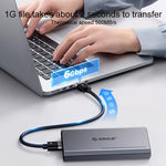 กล่องใส่ SSD แบบกลไก ORICO DD25 C3 ขนาด 2.5 นิ้ว Type-C เป็น Type-C และ USB รองรับความจุ: 6TB