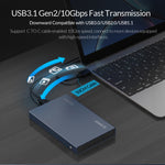 กล่องใส่ SSD แบบกลไก ORICO DD25 C3 ขนาด 2.5 นิ้ว Type-C เป็น Type-C และ USB รองรับความจุ: 6TB