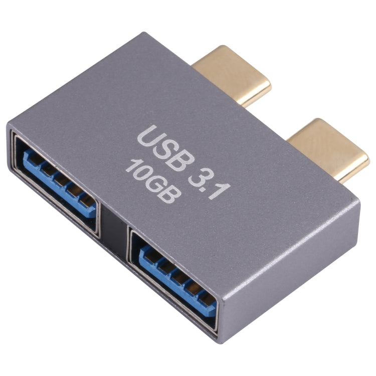 อะแดปเตอร์ 2 x USB ตัวเมีย เป็น 2 x USB-C / Type-C ตัวผู้, 2 x USB ตัวเมีย เป็น 2 x Type-C ตัวผู้