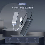 ฮับ USB 2.0 4 พอร์ต ORICO FL02 ความเร็ว 480Mbps, FL02