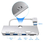 Dock ขยายฮับมัลติฟังก์ชัน Rocketek สำหรับ iMac USB3.0 x 3 + SD / TF, USB3.0 x 3 + SD / TF
