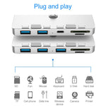 Dock ขยายฮับมัลติฟังก์ชัน Rocketek สำหรับ iMac USB3.0 x 3 + SD / TF, USB3.0 x 3 + SD / TF