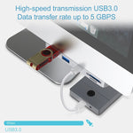 Dock ขยายฮับมัลติฟังก์ชัน Rocketek สำหรับ iMac USB3.0 x 3 + SD / TF, USB3.0 x 3 + SD / TF
