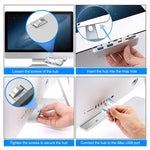Dock ขยายฮับมัลติฟังก์ชัน Rocketek สำหรับ iMac USB3.0 x 3 + SD / TF, USB3.0 x 3 + SD / TF