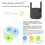 เครื่องขยายสัญญาณ WiFi Xiaomi Mi WiFi Amplifier Pro 300Mbps พร้อมเสาอากาศภายนอก 2x2 ปลั๊ก US รุ่น Amplifier Pro