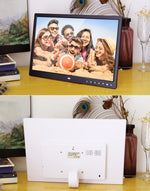 กรอบรูปดิจิทัลจอแสดงผล LED ขนาด 15.0 นิ้ว พร้อมขาตั้ง/รีโมทคอนโทรล Allwinner รองรับการเชื่อมต่อ USB / การ์ด SD / OTG ขนาด 15.0 นิ้ว Allwinner