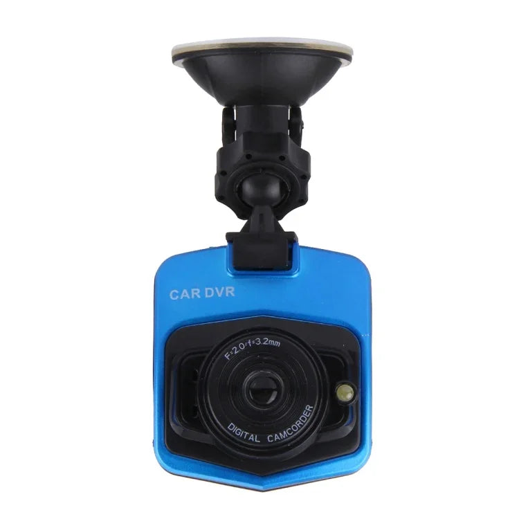 กล้องบันทึกภาพรถยนต์ VGA 480P พร้อมไมโครโฟน จอ LCD 2.4 นิ้ว รองรับการ์ด Micro TF 32GB และฟังก์ชันอินฟราเรดกลางคืน (สีดำ + น้ำเงิน), จอ LCD 2.4 นิ้ว