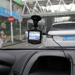 กล้องบันทึกภาพรถยนต์ VGA 480P พร้อมไมโครโฟน จอ LCD 2.4 นิ้ว รองรับการ์ด Micro TF 32GB และฟังก์ชันอินฟราเรดกลางคืน (สีดำ + น้ำเงิน), จอ LCD 2.4 นิ้ว
