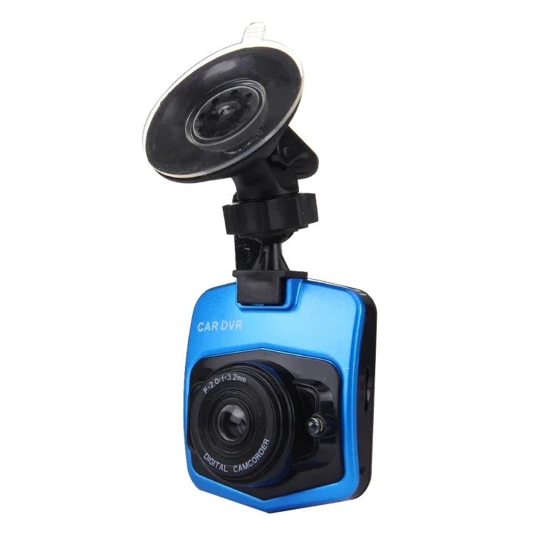 กล้องบันทึกภาพรถยนต์ VGA 480P พร้อมไมโครโฟน จอ LCD 2.4 นิ้ว รองรับการ์ด Micro TF 32GB และฟังก์ชันอินฟราเรดกลางคืน (สีดำ + น้ำเงิน), จอ LCD 2.4 นิ้ว