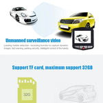 กล้องบันทึกภาพรถยนต์ VGA 480P พร้อมไมโครโฟน จอ LCD 2.4 นิ้ว รองรับการ์ด Micro TF 32GB และฟังก์ชันอินฟราเรดกลางคืน (สีดำ + น้ำเงิน), จอ LCD 2.4 นิ้ว