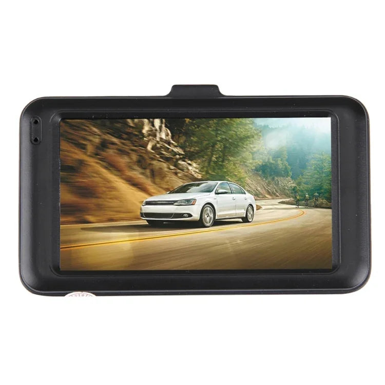 กล้องบันทึกภาพรถยนต์ จอ LCD 3.0 นิ้ว ความละเอียด HD 720P กล้อง 3.0MP มุมมองกว้าง 170 องศา รองรับฟังก์ชันกลางคืน / ตรวจจับการเคลื่อนไหว / การ์ด TF / HDMI / เซ็นเซอร์ G, 3.0 นิ้ว
