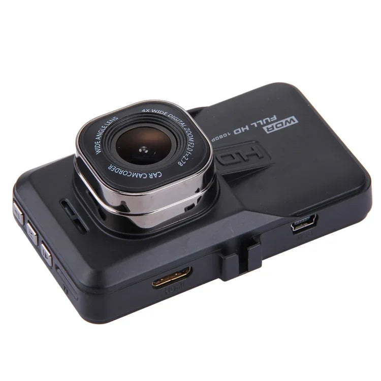 กล้องบันทึกภาพรถยนต์ จอ LCD 3.0 นิ้ว ความละเอียด HD 720P กล้อง 3.0MP มุมมองกว้าง 170 องศา รองรับฟังก์ชันกลางคืน / ตรวจจับการเคลื่อนไหว / การ์ด TF / HDMI / เซ็นเซอร์ G, 3.0 นิ้ว