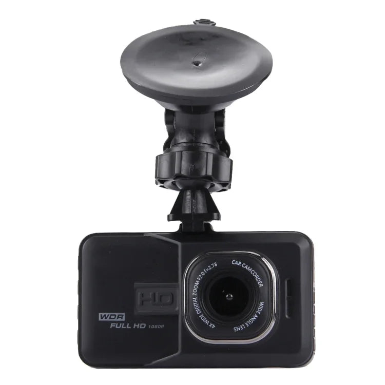 กล้องบันทึกภาพรถยนต์ จอ LCD 3.0 นิ้ว ความละเอียด HD 720P กล้อง 3.0MP มุมมองกว้าง 170 องศา รองรับฟังก์ชันกลางคืน / ตรวจจับการเคลื่อนไหว / การ์ด TF / HDMI / เซ็นเซอร์ G, 3.0 นิ้ว