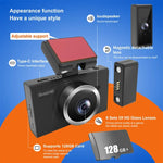 X12 เครื่องบันทึกวิดีโอรถยนต์ WiFi 2K Ultra HD มุมกว้างแบบพาโนรามา บันทึกสามช่อง รองรับแอปมือถือ, X12