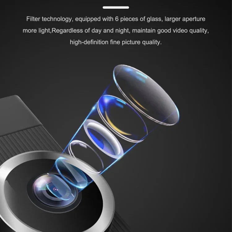 X12 เครื่องบันทึกวิดีโอรถยนต์ WiFi 2K Ultra HD มุมกว้างแบบพาโนรามา บันทึกสามช่อง รองรับแอปมือถือ, X12