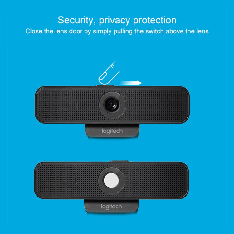 Logitech C925E เว็บแคม HD 1080p พร้อมฝาครอบรักษาความปลอดภัยในตัว