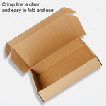 กล่องกระดาษคราฟท์สำหรับจัดส่ง 100 ชิ้น ขนาด Q4, 20x10x4 ซม., 20x10x4 ซม.