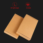 กล่องกระดาษคราฟท์สำหรับจัดส่ง 100 ชิ้น ขนาด Q4, 20x10x4 ซม., 20x10x4 ซม.