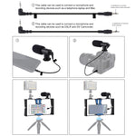 PULUZ ชุดอุปกรณ์ถ่ายทอดสดวิดีโอสมาร์ทโฟน 2 in 1 พร้อมไมโครโฟน สำหรับ iPhone, Galaxy, Huawei, Xiaomi, HTC, LG, Google และสมาร์ทโฟนอื่นๆ, ชุดถ่ายวิดีโอ + ไมค์, ชุดถ่ายวิดีโอ + ไมค์ (US)