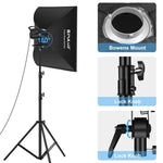PULUZ 120W Photo Studio Strobe Flash Light Kit with Softbox Reflector & Tripod, Rectangle 120W 2700K-6500K Light Kit US Plug, Rectangle 120W 2700K-6500K Light Kit EU Plug, Rectangle 120W 2700K-6500K Light Kit UK Plug