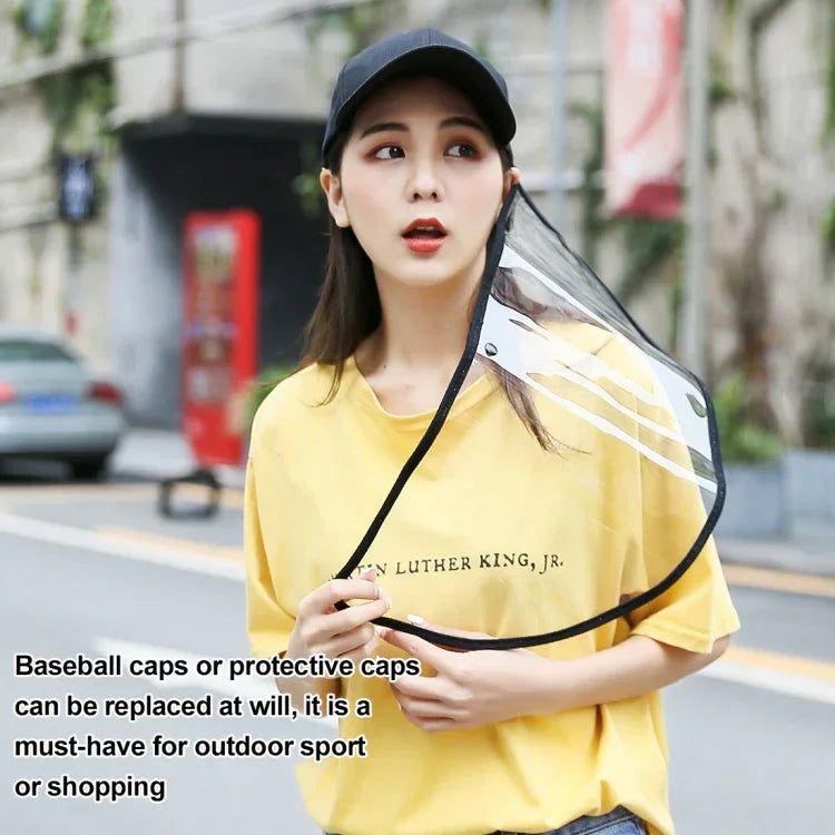 หน้ากากหมวกเบสบอลป้องกันน้ำลาย สเปรย์ น้ำมัน และฝ้า 50 ชิ้น พร้อมแผ่นป้องกันใบหน้า ถอดได้, หน้ากากหมวกเบสบอล 50 ชิ้น, หน้ากากหมวกเบสบอล 50 ชิ้น/สีแดง