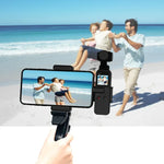 ชุดยึดโทรศัพท์มือถือ PULUZ ขนาด 1/4 นิ้ว พร้อมขาตั้งกล้องพับได้สำหรับ DJI OSMO Pocket / Pocket 2, ที่หนีบ+ขาตั้งกล้อง