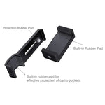 ชุดยึดโทรศัพท์มือถือ PULUZ ขนาด 1/4 นิ้ว พร้อมขาตั้งกล้องพับได้สำหรับ DJI OSMO Pocket / Pocket 2, ที่หนีบ+ขาตั้งกล้อง