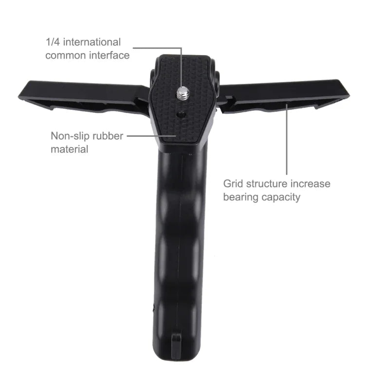 ชุดยึดโทรศัพท์มือถือ PULUZ ขนาด 1/4 นิ้ว พร้อมขาตั้งกล้องพับได้สำหรับ DJI OSMO Pocket / Pocket 2, ที่หนีบ+ขาตั้งกล้อง
