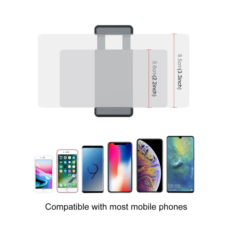 ชุดยึดโทรศัพท์มือถือ PULUZ ขนาด 1/4 นิ้ว พร้อมขาตั้งกล้องพับได้สำหรับ DJI OSMO Pocket / Pocket 2, ที่หนีบ+ขาตั้งกล้อง