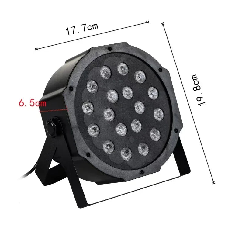 พร้อมจอแสดงผล LED โหมดอัตโนมัติ / โหมดทาส / DMX512 / ควบคุมด้วยเสียง