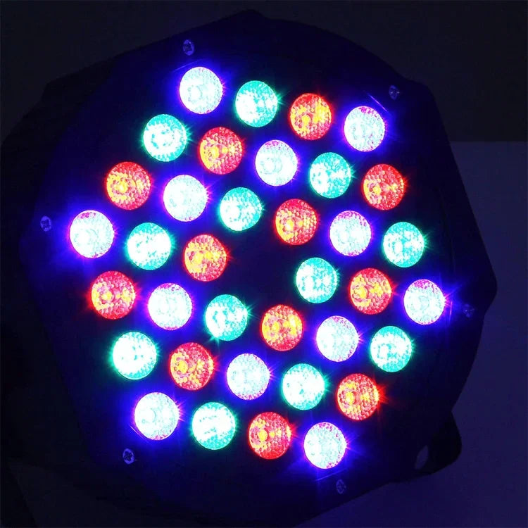 พร้อมจอแสดงผล LED โหมดอัตโนมัติ / โหมดทาส / DMX512 / ควบคุมด้วยเสียง