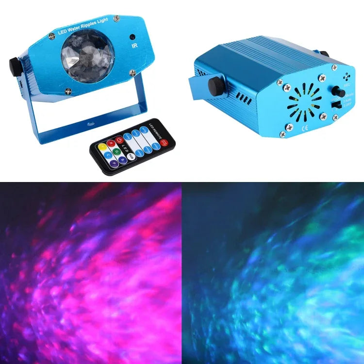 โปรเจคเตอร์น้ำแบบมินิ RGB 3W x 3 พร้อมรีโมทคอนโทรล, ปลั๊ก EU, ปลั๊ก EU