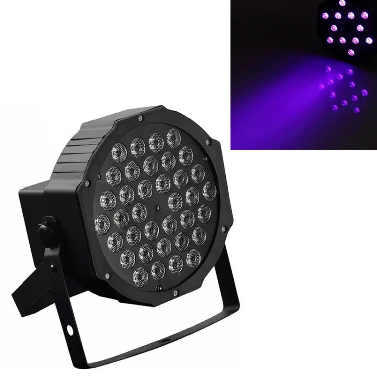 ไฟ LED PAR สีม่วง UV 36W 36 ดวง, AC 100-240V, แสงสีม่วง