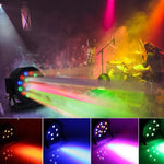 ไฟ LED PAR DMX512 RGB 36W 36 ดวง พร้อมรีโมทคอนโทรล, สโตรบ + ควบคุมเสียง + เคลื่อนที่เอง, AC 100-240V, RGB พร้อมรีโมทคอนโทรล