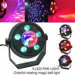 ไฟ LED PAR ลูกบอลเวทมนตร์หมุนสีสัน 11W 5 ดวง