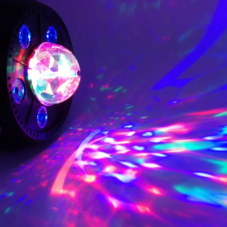 ไฟ LED PAR ลูกบอลเวทมนตร์หมุนสีสัน 11W 5 ดวง