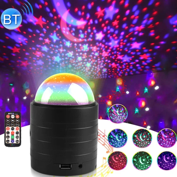 ไฟเวทีท้องฟ้าดาว Bluetooth USB พร้อมรีโมทคอนโทรล