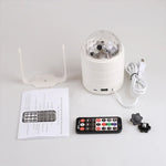 ไฟเวทีลูกบอลคริสตัล Bluetooth พร้อมรีโมทคอนโทรล, ปลั๊ก US (สีขาว), PRC0573BEU, PRC0573BUS, PRC0573WEU, PRC0573WUS