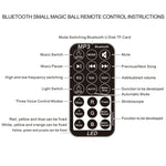 ไฟเวทีลูกบอลคริสตัล Bluetooth พร้อมรีโมทคอนโทรล, ปลั๊ก US (สีขาว), PRC0573BEU, PRC0573BUS, PRC0573WEU, PRC0573WUS